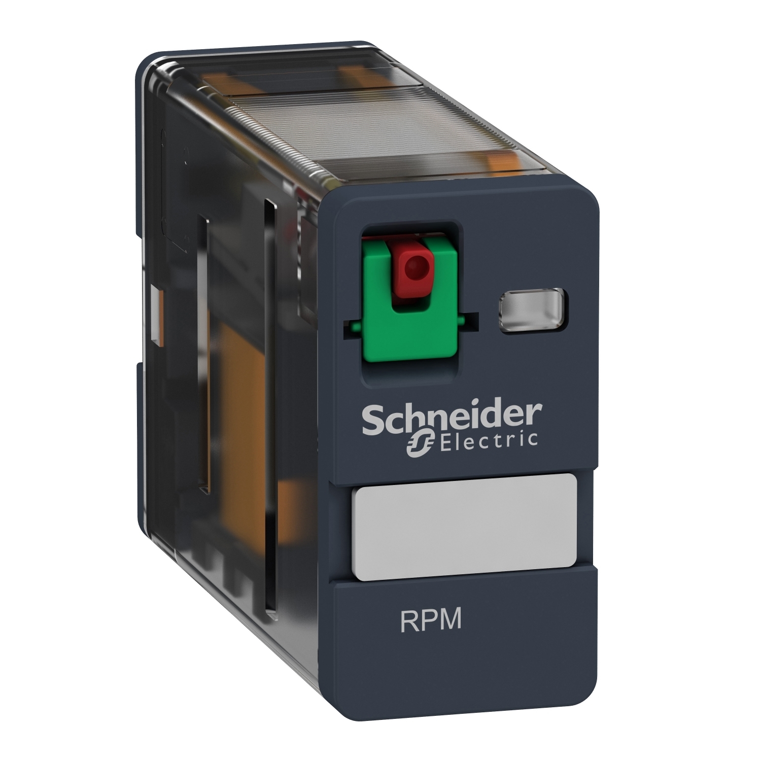 plug-in relay, Harmony electromechanical relays, 15A, 1CO, lockable test button, 120V AC
