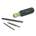 Versatile multi-bit screwdriver, 6 tools in one.     Precision machined, hardened steel bits.     High-grade, rust resistant, chrome-plated finish.     Soft, cushioned grip for extra comfort and torque.     Lifetime limited warranty.     Note: This is not an insulated tool.