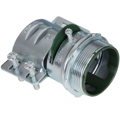 Connector, Adjustable Endstop, MC Feeder Cable, Two Screw, Steel, 2 Inch