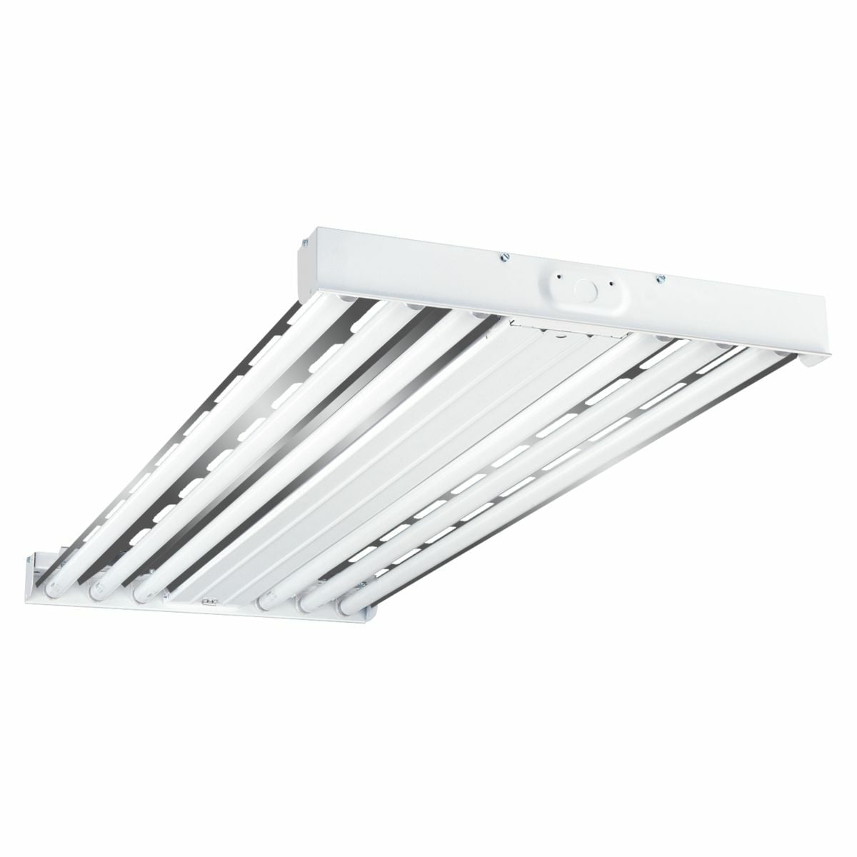 6 LAMP, 48" HIGH BAY, NARROW SPECULAR REFLECTOR WITH UPLIGHT, HIGH OUTPUT T8 UNV ELECTRONIC BALLAST