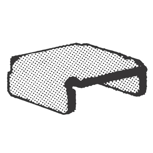 End Cap, Hot-Dip Galvanized Steel, For use with A-1200 and A-1400 Series Channel