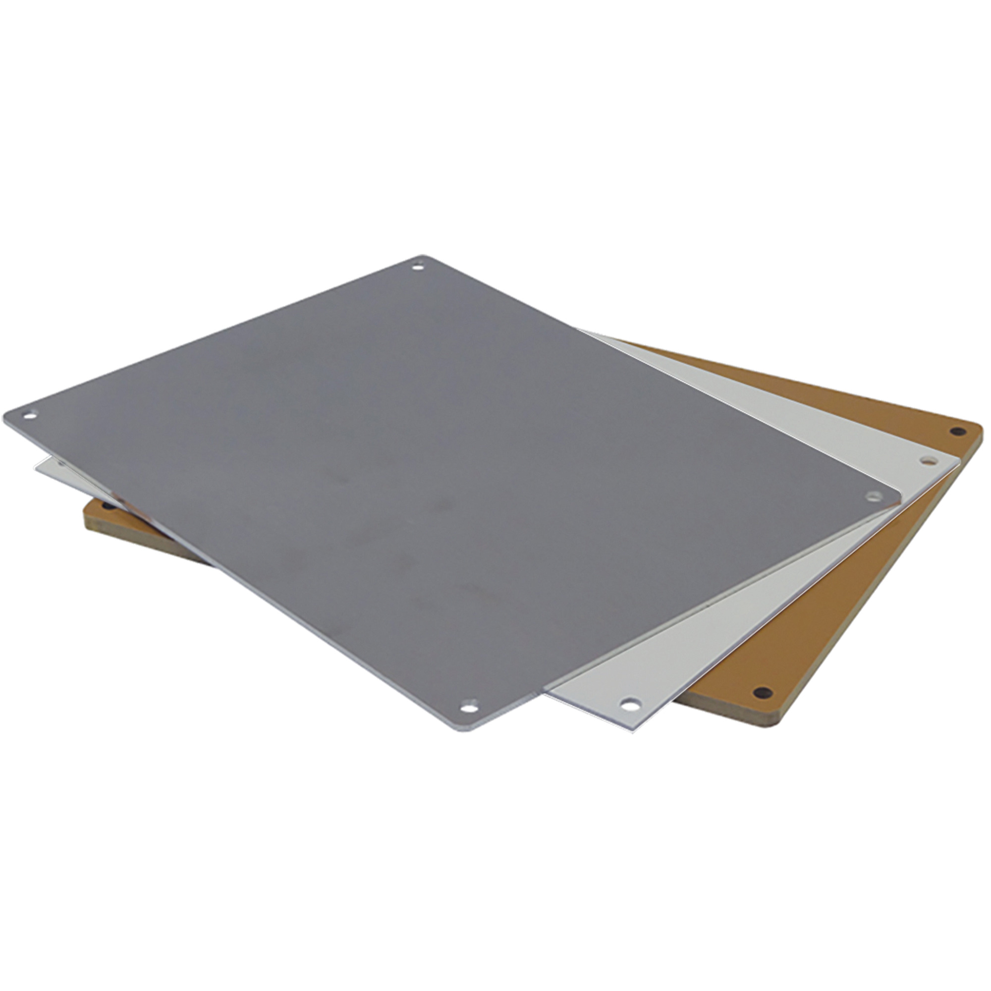 VJ Series Back Mounting Plate 8x6x.10 Light Gray Mild Steel