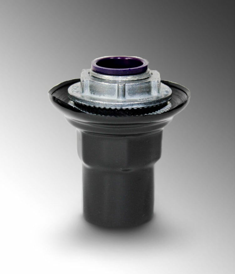 PVC Coated Galvanized Rigid KNOCKOUT HUB 1-1/4" Trade Size