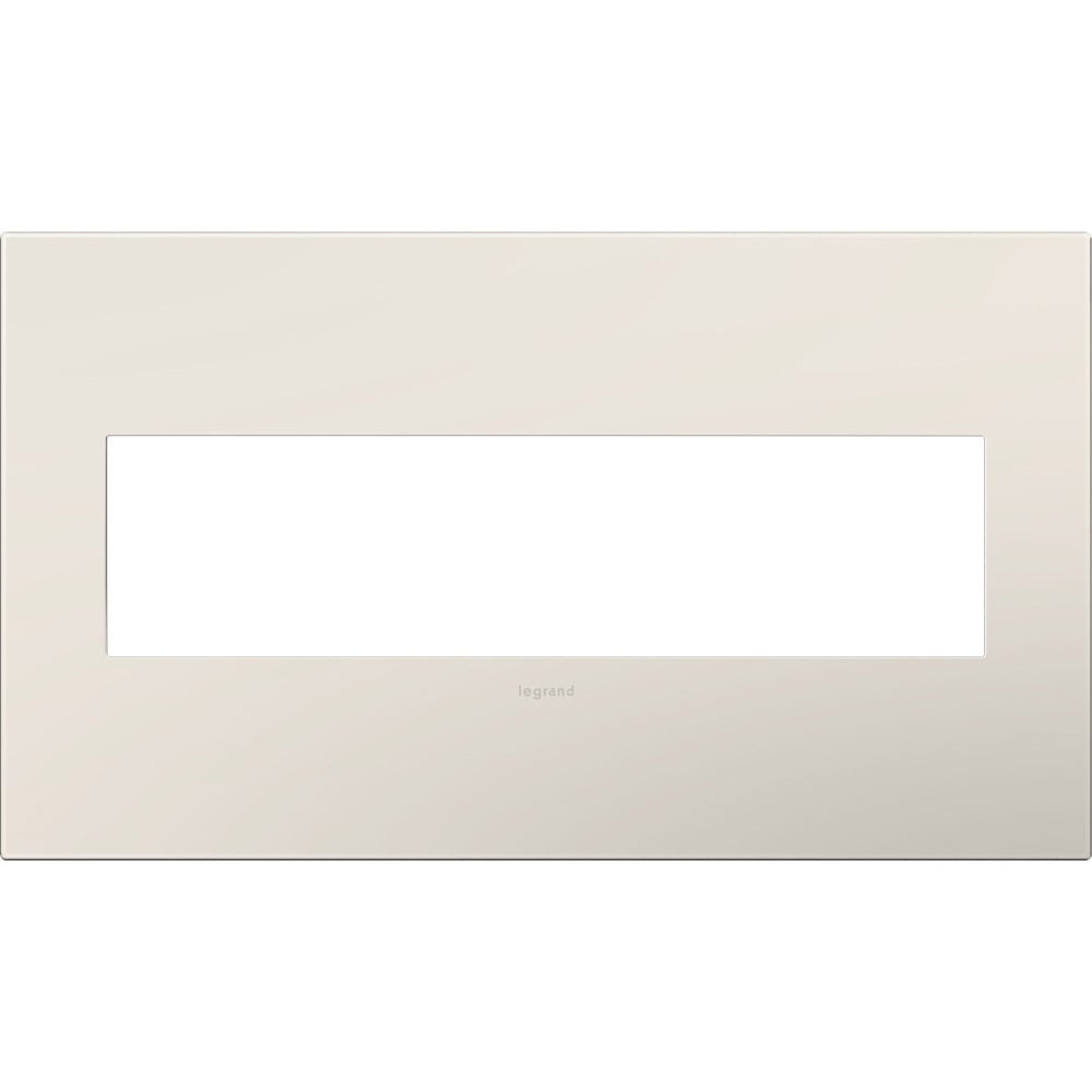 4-Gang 2-Module Wall Plate Satin Light Almond
