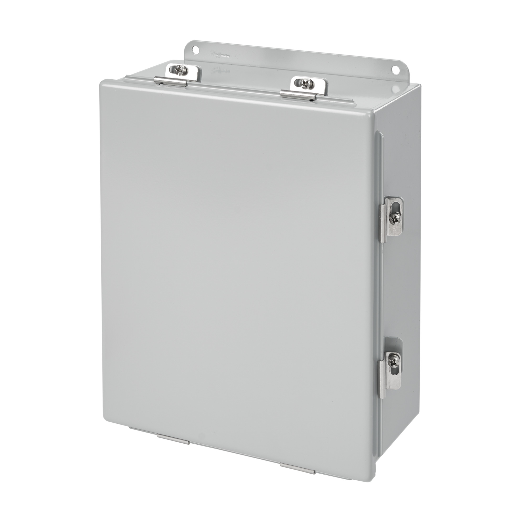 Continuous Hinge Enclosure with Clamps Type 4, 14x12x6, Gray, Mild Steel