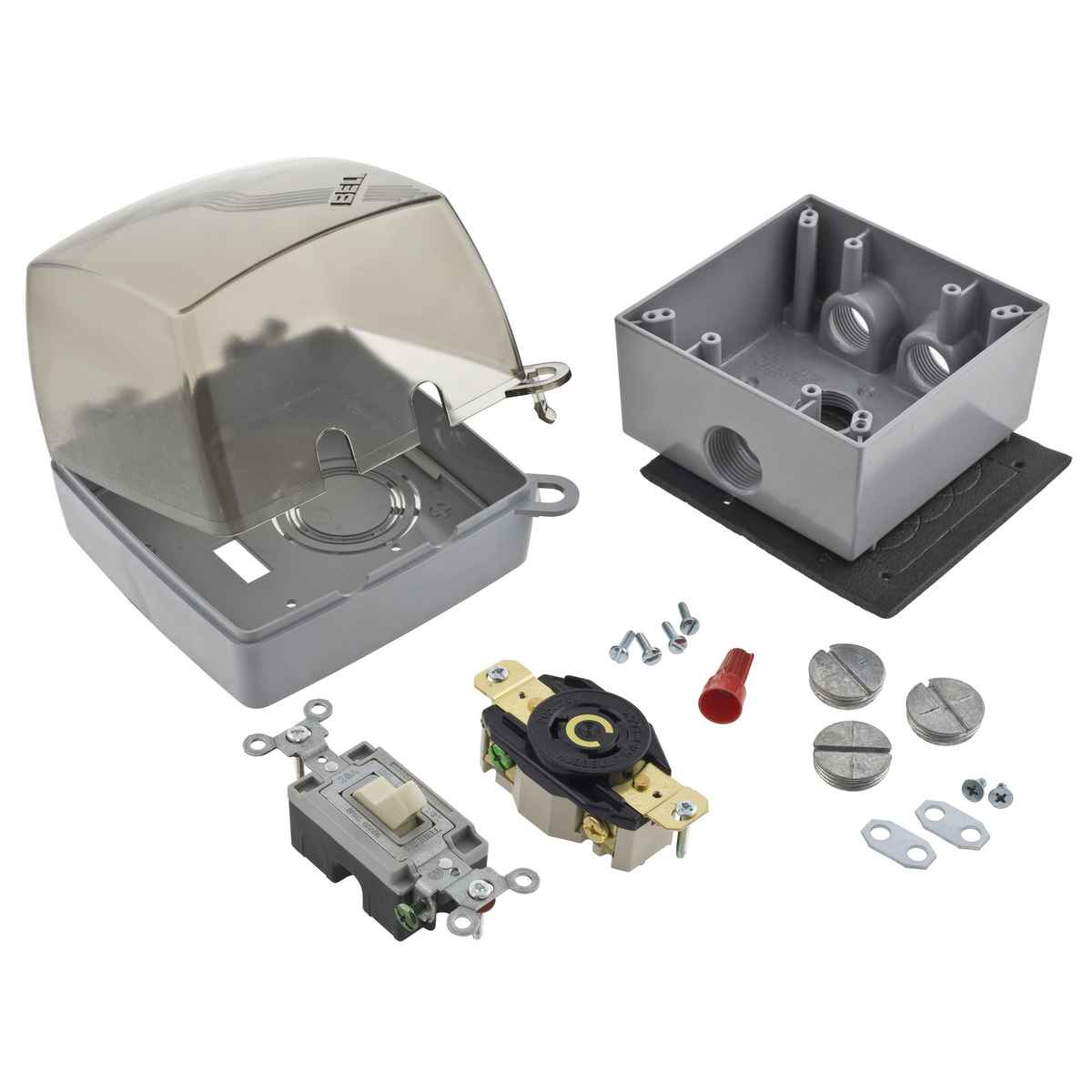 Locking Devices, Pool Pump Kit, 20A 125V, 2-Pole 3-Wire Grounding, L5-20