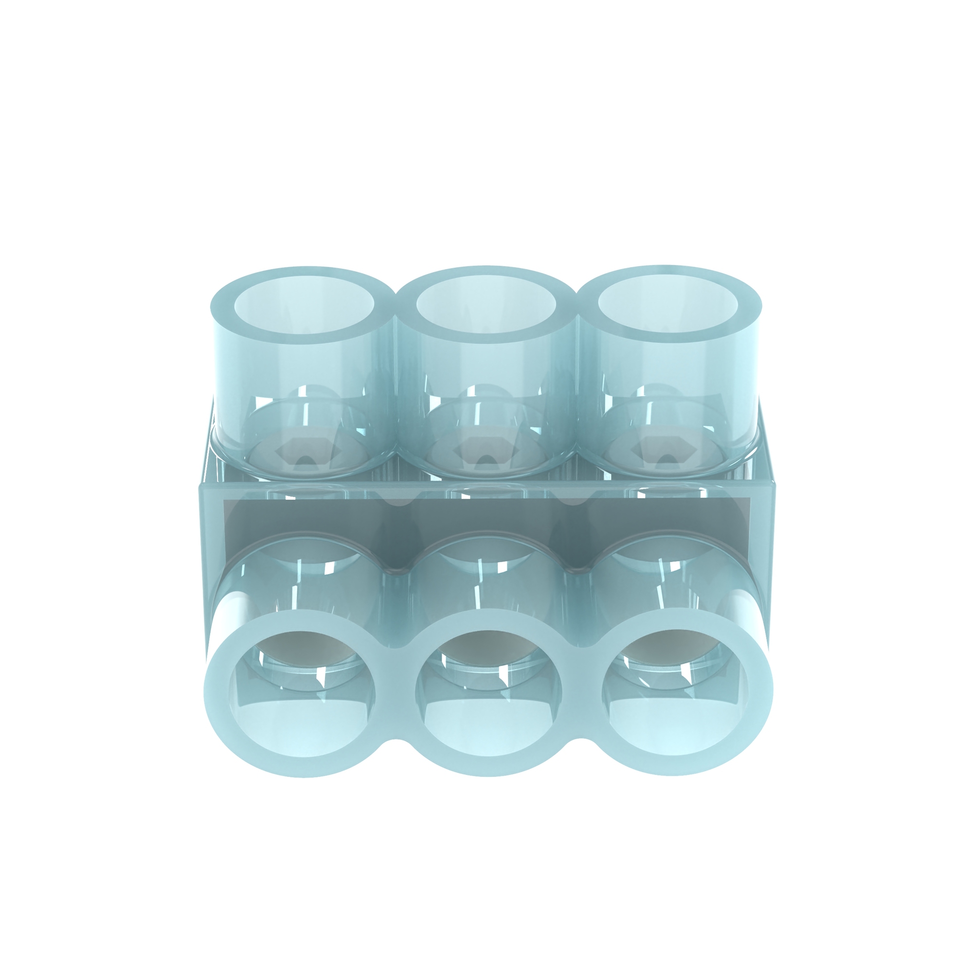 Multi-Tap Connector, Double-Sided, Clear