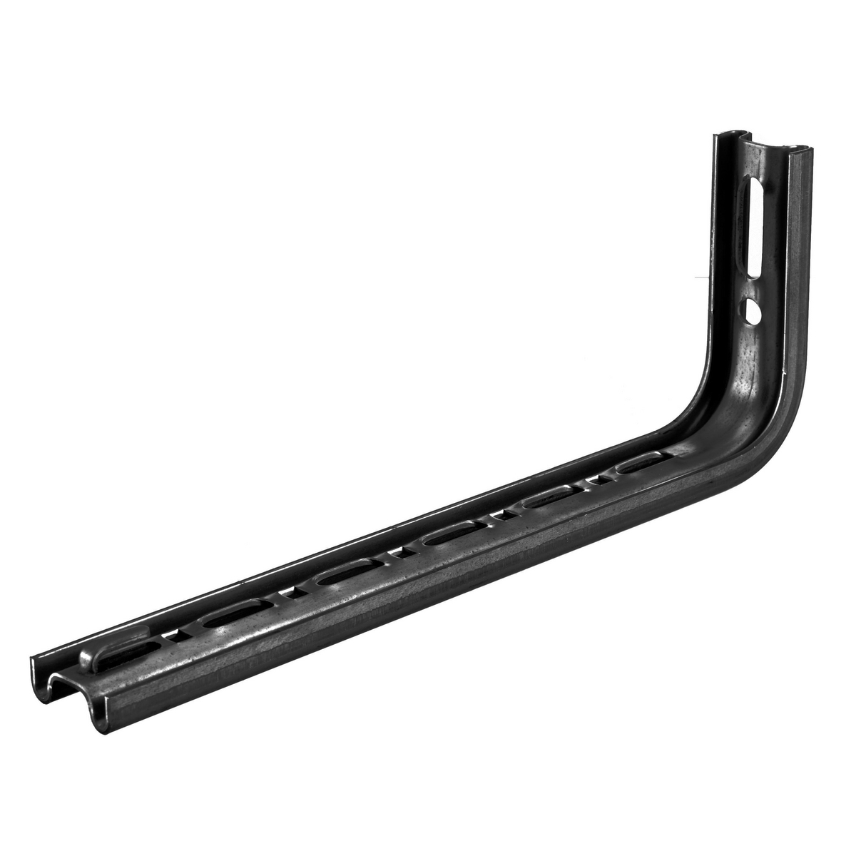 Wire Basket Tray, Overhead Tray, Accessories, Wall Bracket, L-Shaped, For 8" Tray, Black