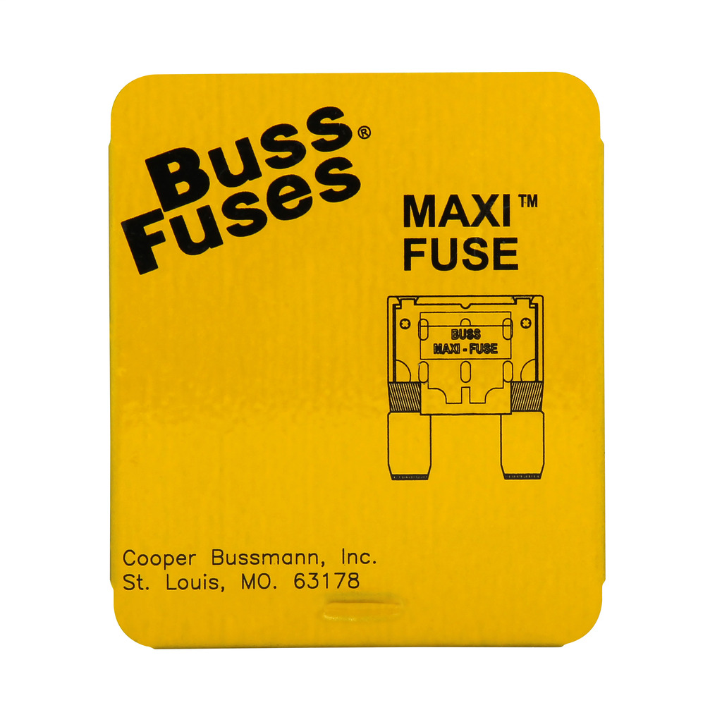 Eaton Bussmann series MAX MAXI fuse, Color code gray, 32 Vdc, 25A, 1 kAIC, Non Indicating, MAXI fuse, Blade end, Colored plastic housing, zinc fuse element