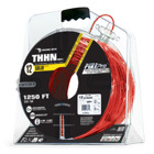 106100803455 PullPro THHN Wire, 12 AWG, Stranded, Red, 1250x2=2500 ft