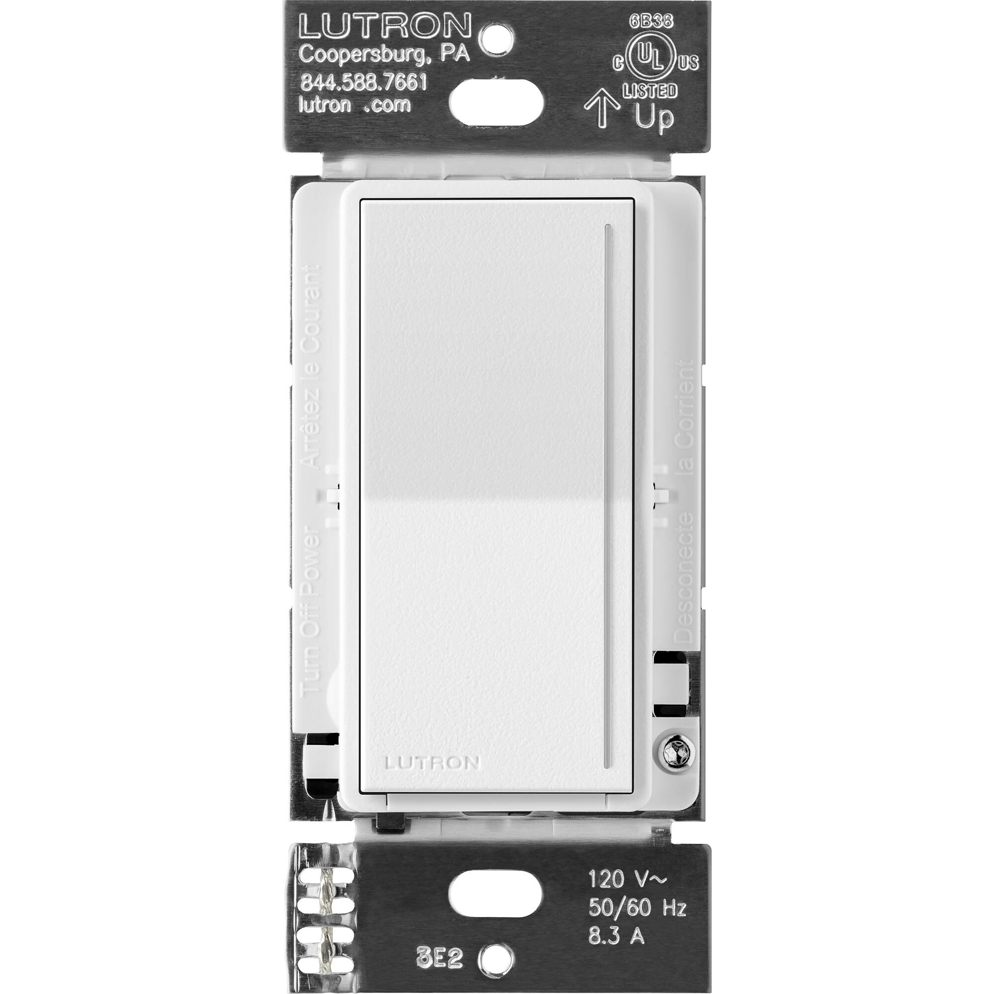 Sunnata Companion Dimmer Switch, for use only with Sunnata Pro LED+ Dimmer Switches, Snow