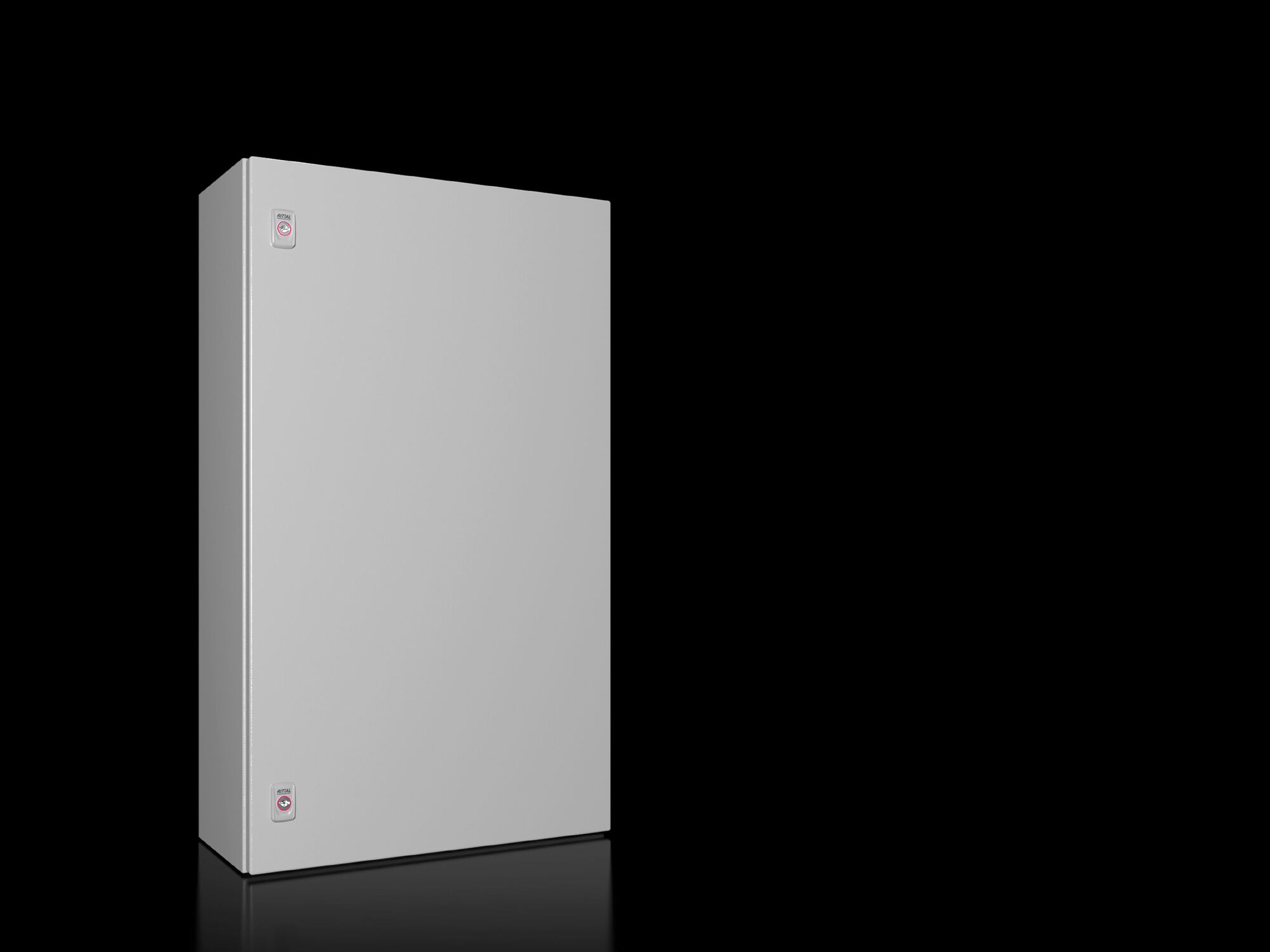 AX Compact enclosure, WHD: 600x1000x250 mm, carbon steel, with mounting plate, single-door, with two cam locks