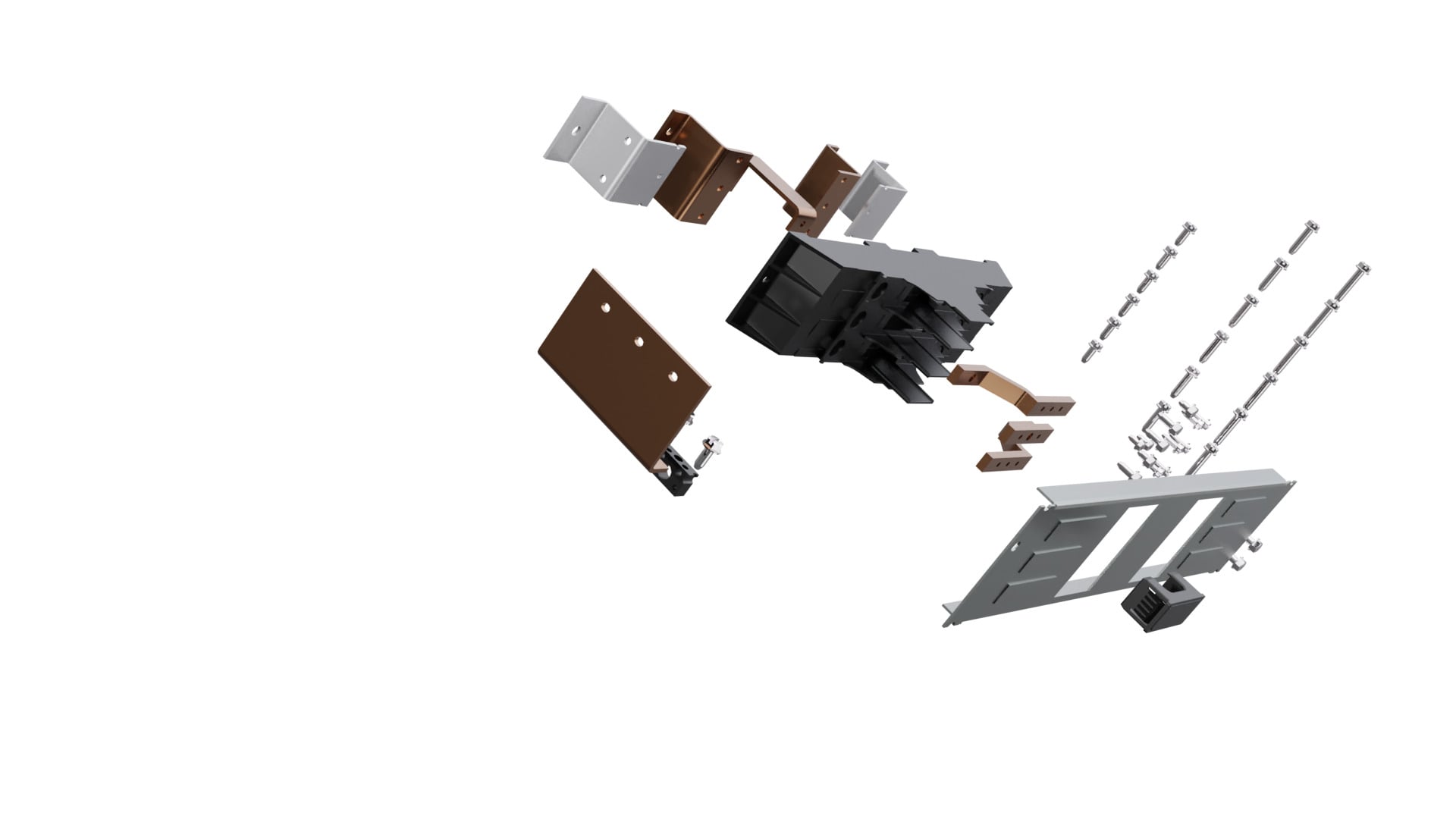  LOW VOLTAGE DISTRIBUTION PANEL KIT. COMPLETE COPPER STRAP KIT FOR 3VA41AND xGB FRAME CIRCUIT BREAKERS. SUITABLE FOR TWIN MOUNT IN P4 POWER PANELS.