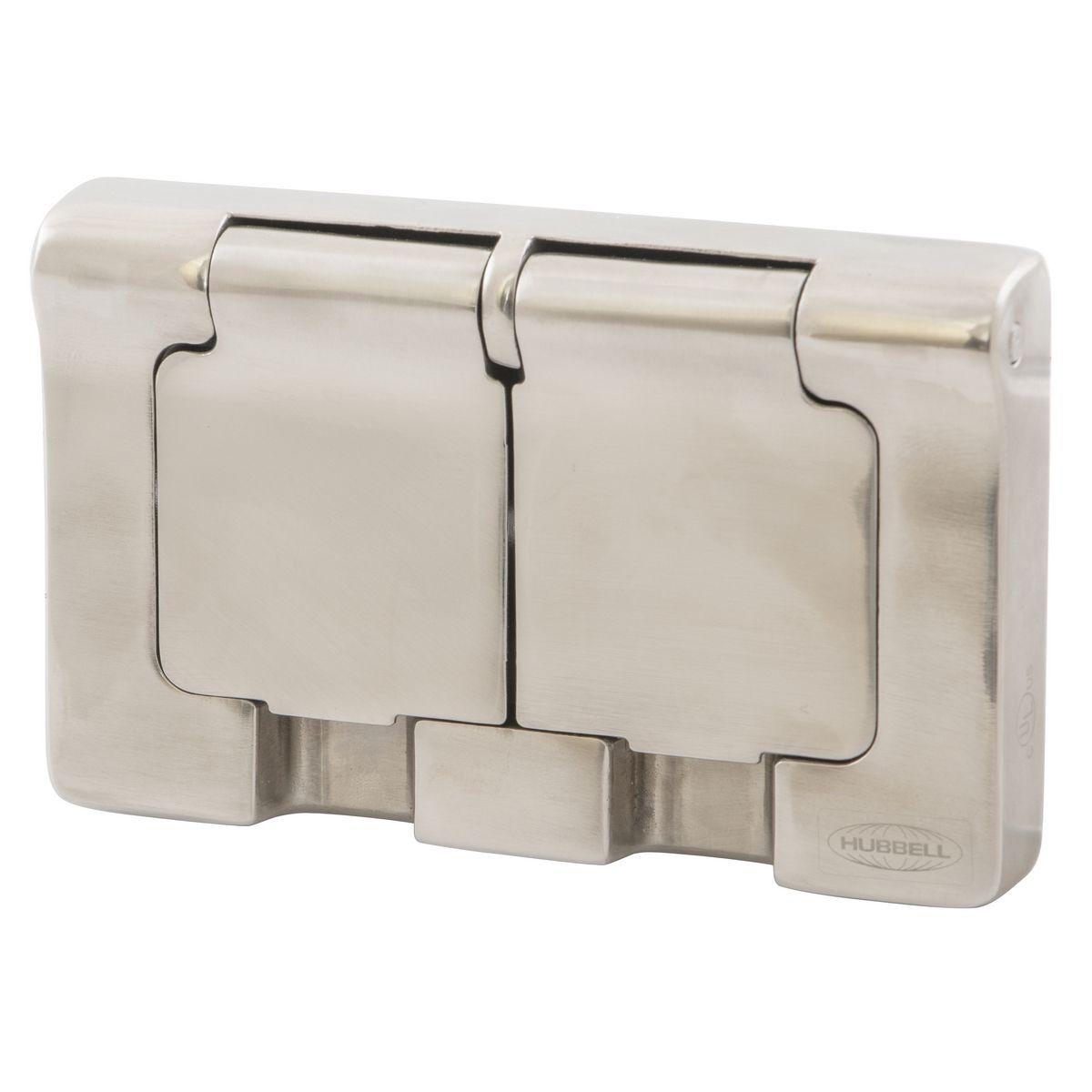 1 Gang, Stainless Steel Duplex Cover, 3R