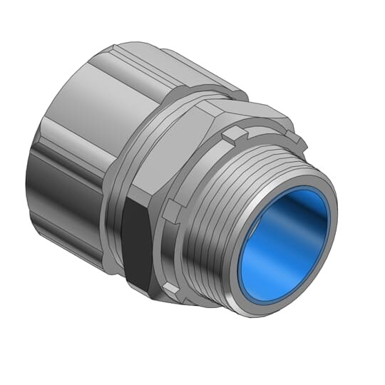 Non-insulated, Straight, Steel, 1/4 Inch, Liquidtight Fitting