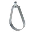 Ring, Adjustable Swivel, Pipe Size 1/2 Inch, Maximum Load 300 Pounds, Steel