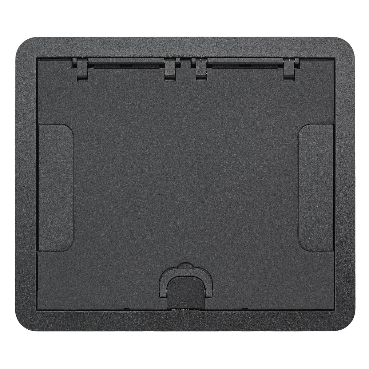 Concrete Floors, Recessed, CFB6G & CFB10G Rectangular Series, Surface Cover Assembly, Black Powder Paint Finish