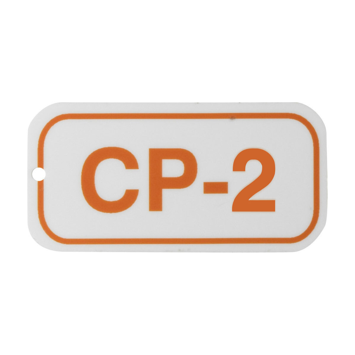 1.5"X3"ENERGY TAGS ORN/WHT,CP-2,ADH25/PK
