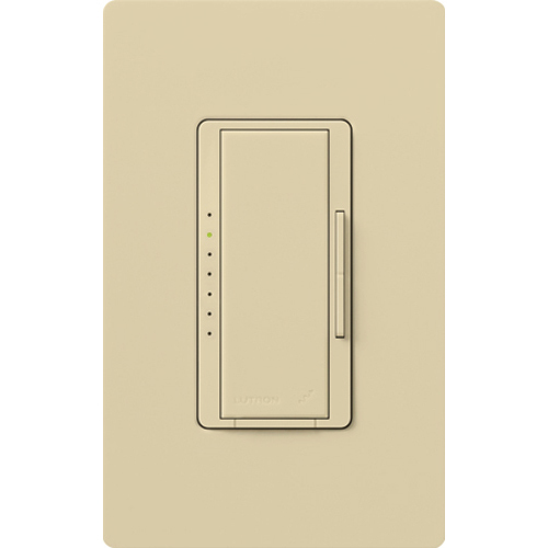RadioRA 2 Dimmer, Incandescent/Halogen, Magnetic Low-Voltage, Multi-location/single-pole, 120V/1000W in ivory