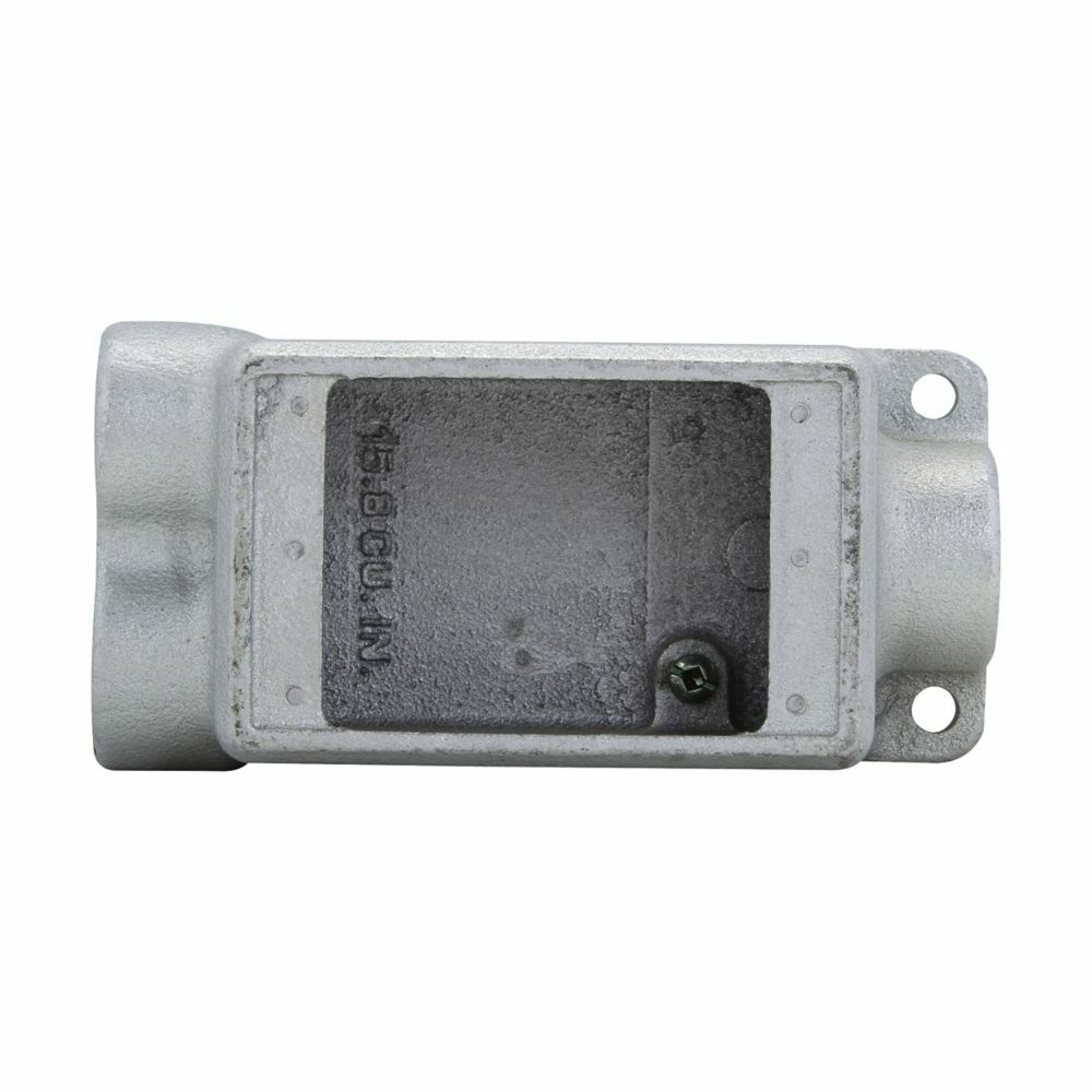 Eaton Crouse-Hinds series Condulet FSC device box, Shallow, Feraloy iron alloy, Single-gang, C shape, 3/4"