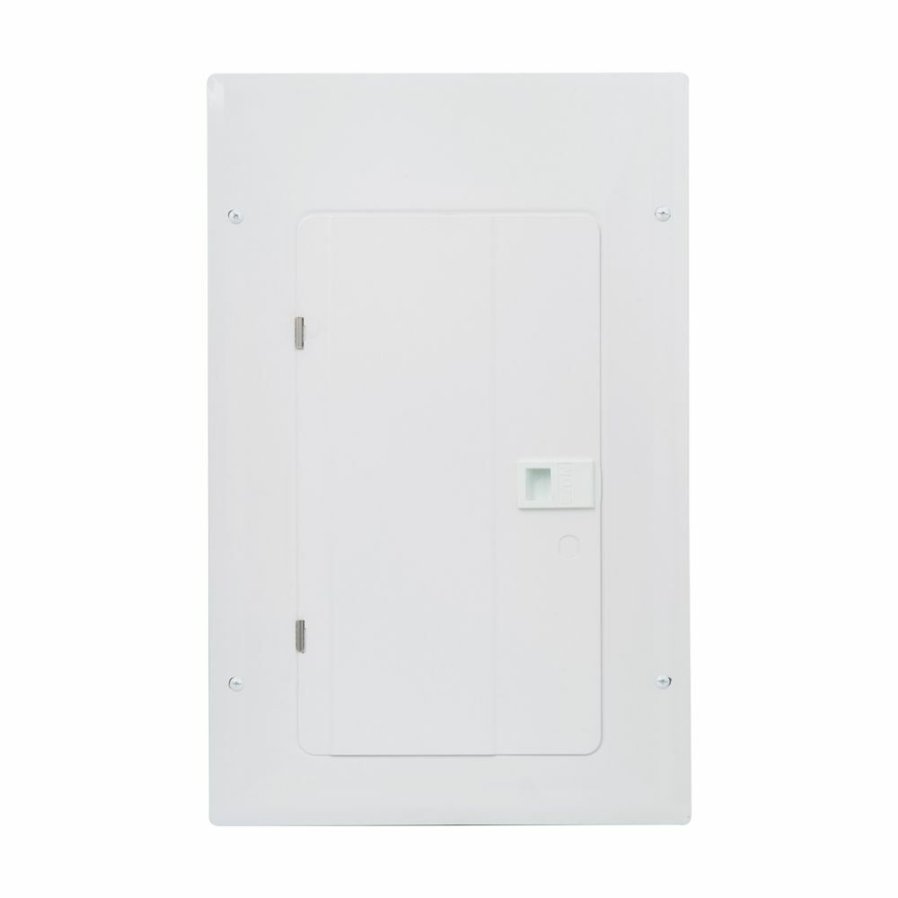 Eaton BR Plug-on Neutral Indoor Flush Cover,Type BR plug-on neutral indoor flush cover,X3,Aluminum,White,Cover height: 24 in,Cover width: 15.3 in,NEMA 1,Steel,BR,Flush,Single-pole,24 Spaces,1 in,120/240 V