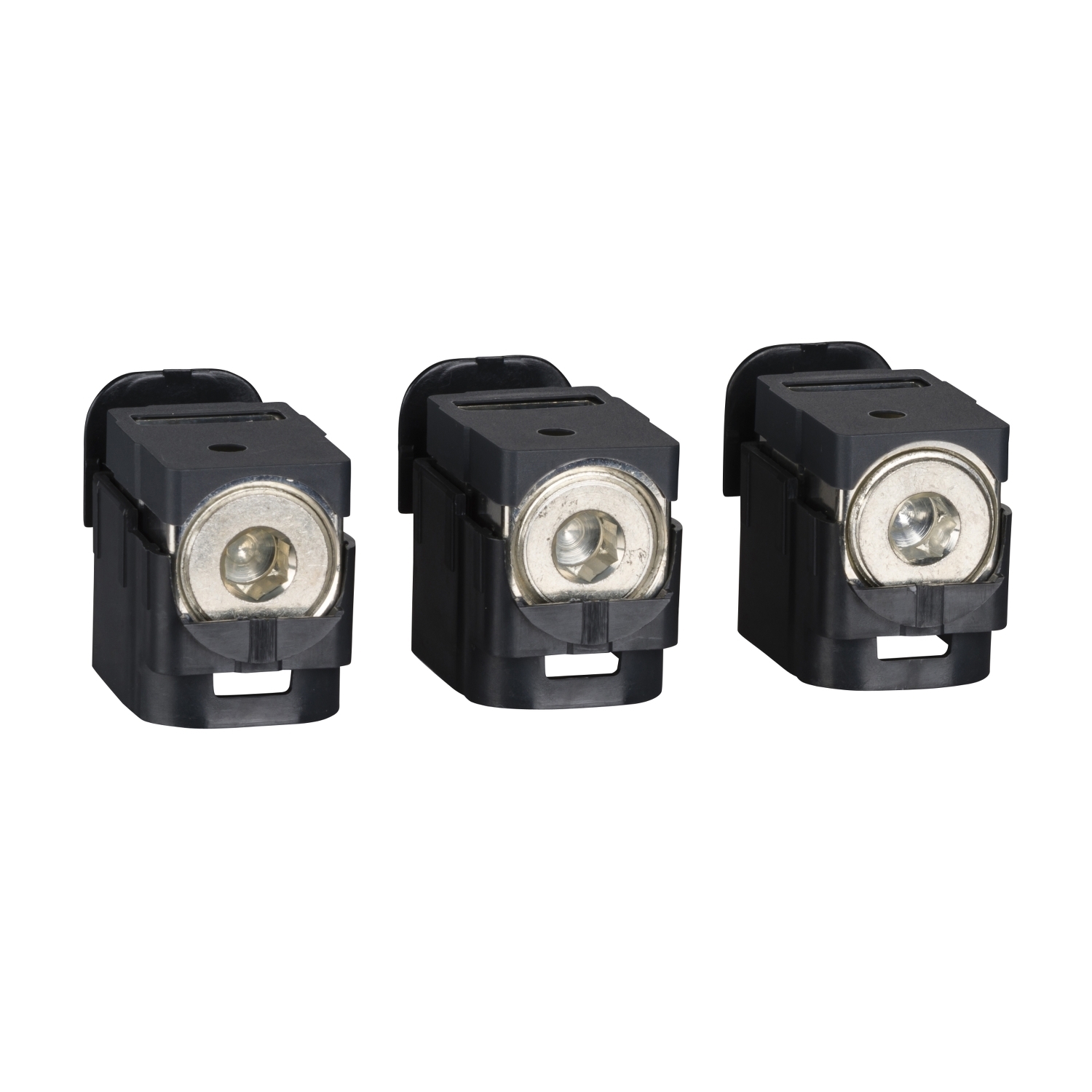 Aluminium bare cable connectors, ComPacT NSX, for 1 cable 25mm to 95mm, 250A, set of 3 parts