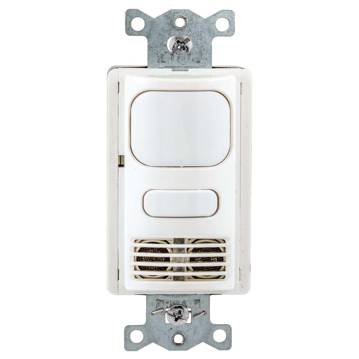 Occupancy/Vacancy Sensors, Wall Switch,Adaptive Dual Technology, 1 Circuit, 24V DC, White