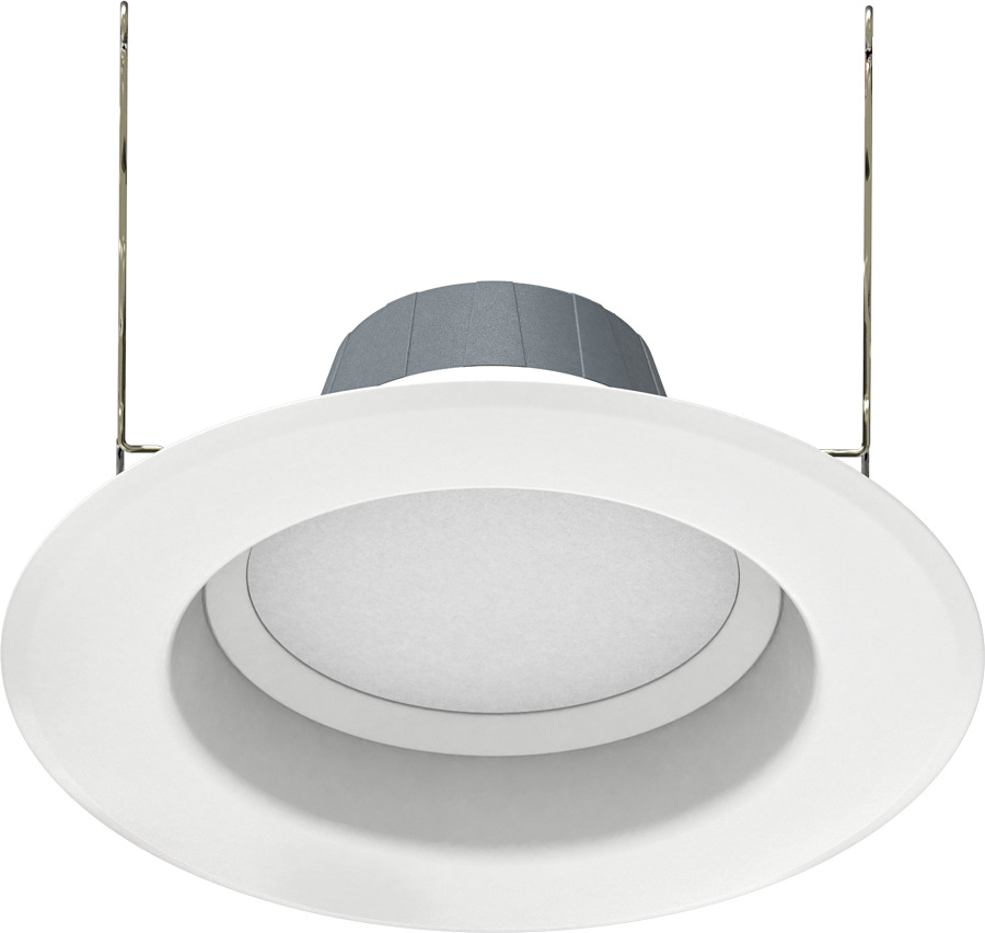 Retrofit Downlights 925 Lumens Retrofit Downlight 8W 6 Inches Round 80CRI 4000K 120V White Smooth