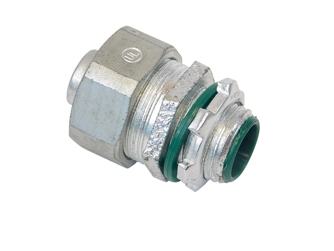 3/8" LIQUID TIGHT CONNECTOR - STRAIGHT - INSULATED THROAT