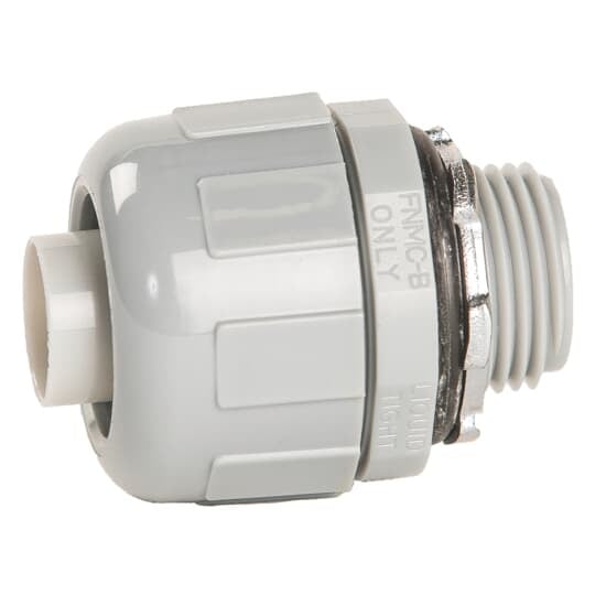 1/2 Inch Gray Liquidtight Non-metallic Omni Connector