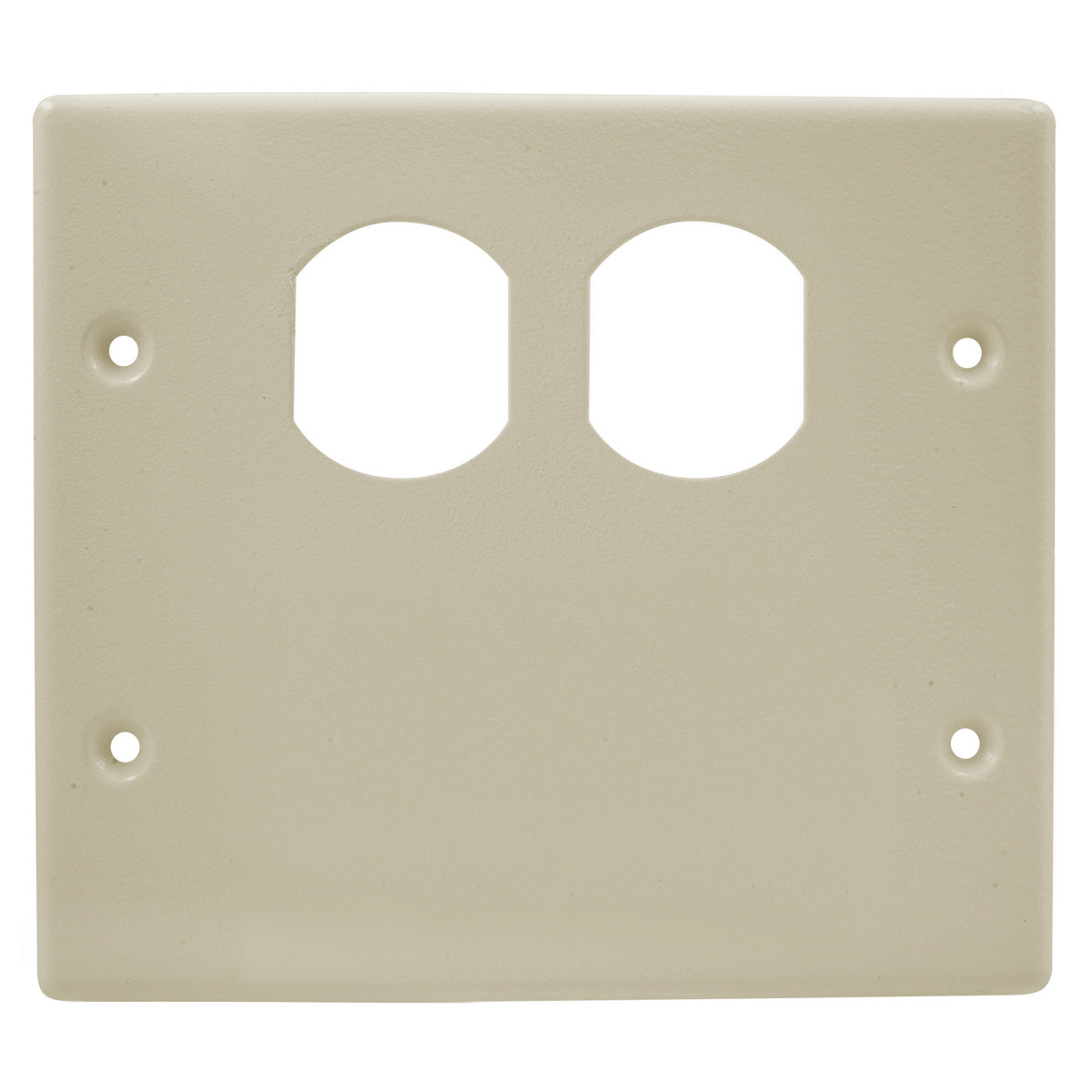 Metal Raceway Plate, Double, 1 Duplex/Blank, HBL4750 Series