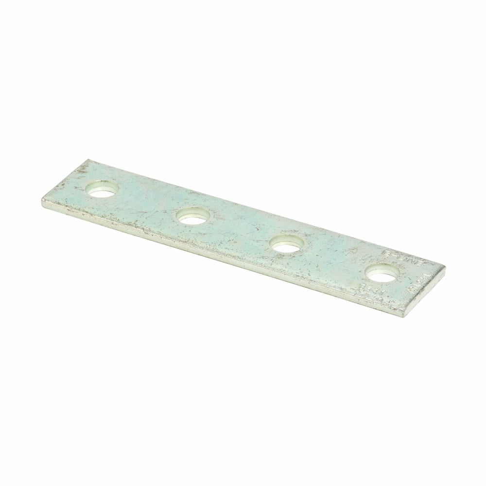 Eaton B-Line series splice plate, 1.62" H x 7.25" L x 1.62" W, Steel, Electro-plated
