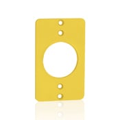 Coverplate, Standard, Single-Gang, Thermoplastic, 1.56-Inch Diameter, Yellow