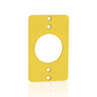 Coverplate, Standard, Single-Gang, Thermoplastic, 1.56-Inch Diameter, Yellow