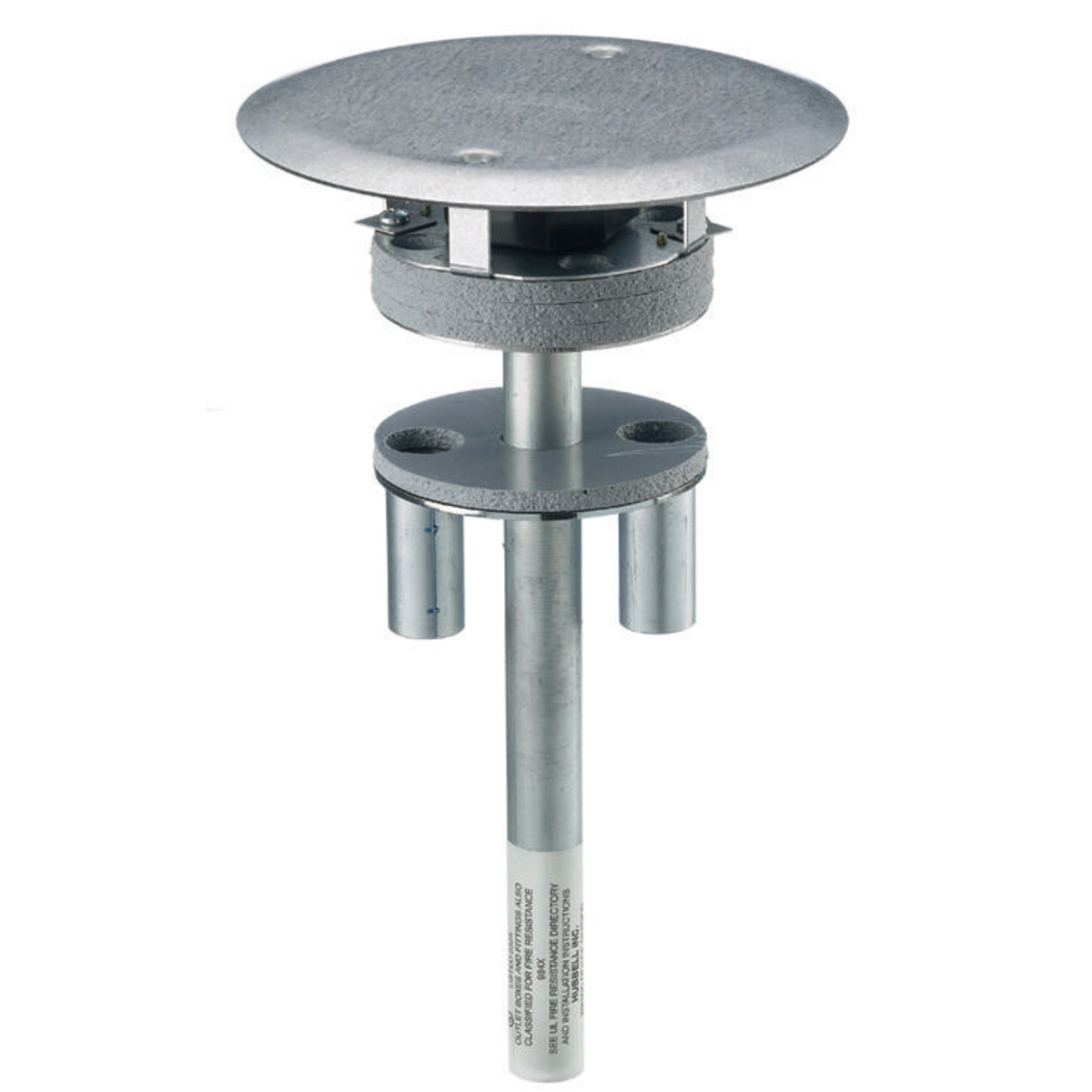 Hubbell Wiring Device Kellems, In-Floor Delivery Systems, SystemOneThrough-Floor Fitting, 4x4