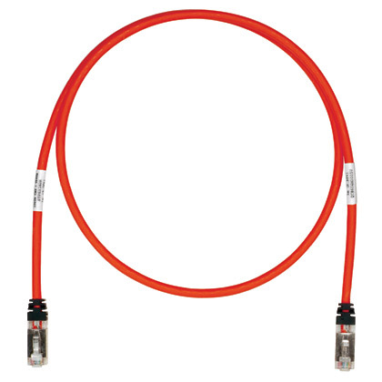 Copper Patch Cord, Cat 6A, Red S/FTP Cab