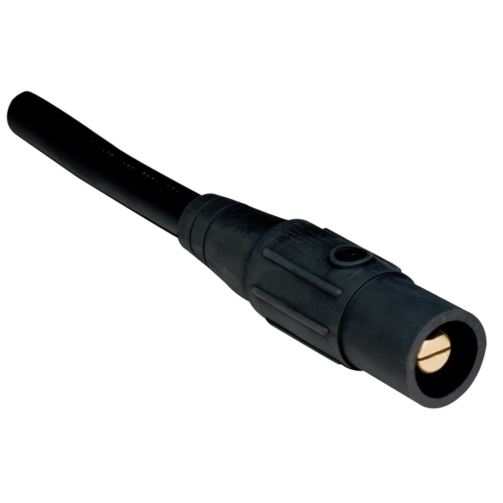 Male Cam Device Plug, 400A 600V, Black