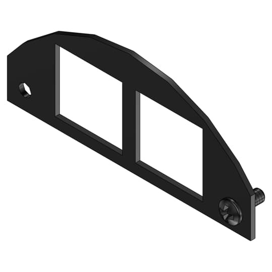 FPT4-CPB-2SYS Steel City Communication Device Plate, 4 in L x 4 in W, Steel