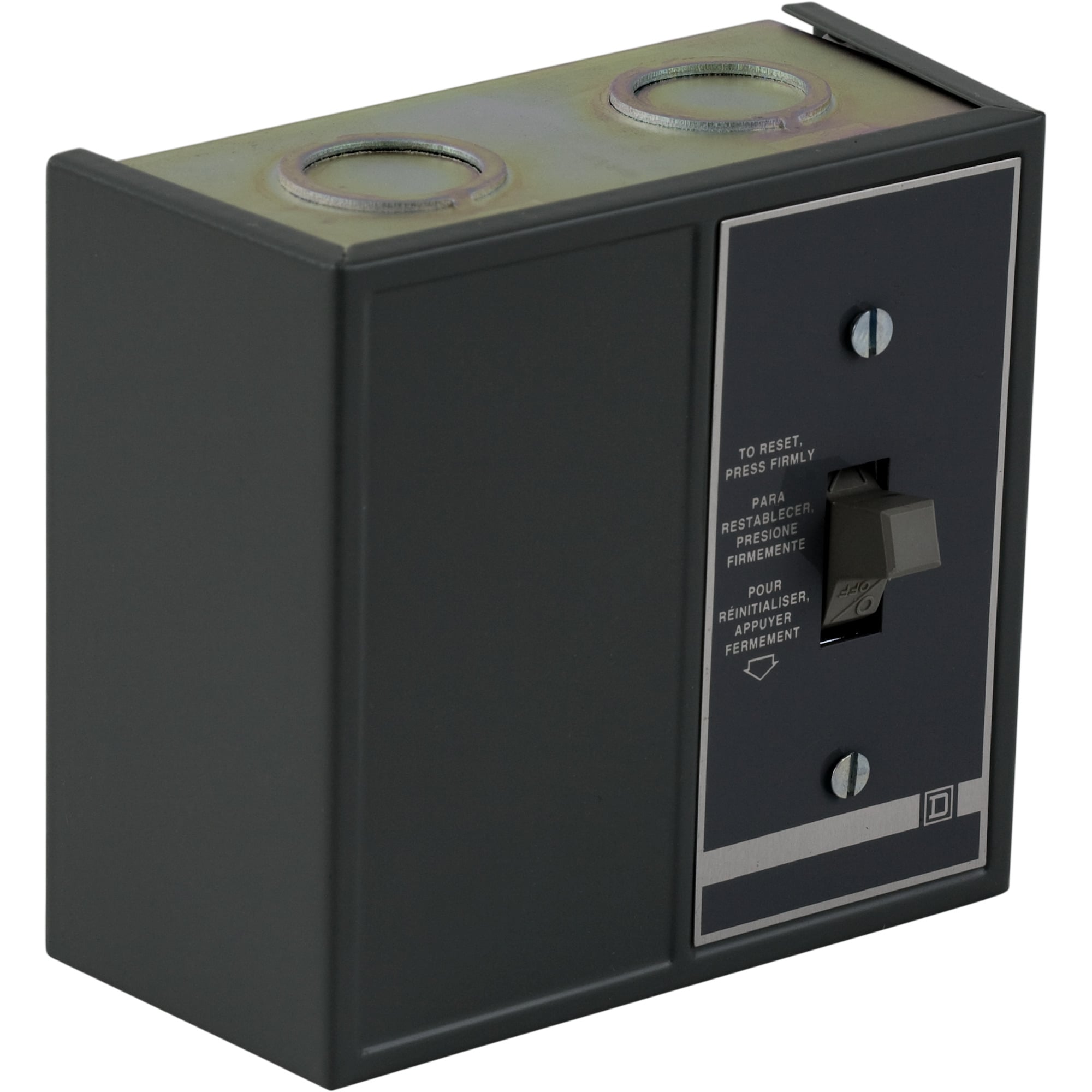 Duplex Manual Starter - NEMA 1 - 2 Starters - 2P -Toggle - Red Indicator 277VAC