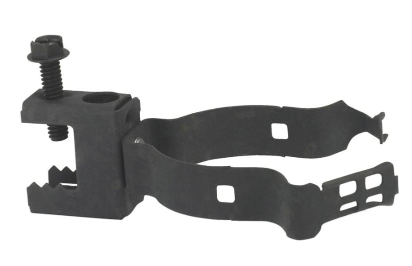 BG-20-C1 Guide-Rite Conduit to Beam Fastener With Lock Tabs, 1-1/4 in Conduit, 1/2 in THK Flange, 25 lb Load, High Carbon Steel, Zinc Phosphate