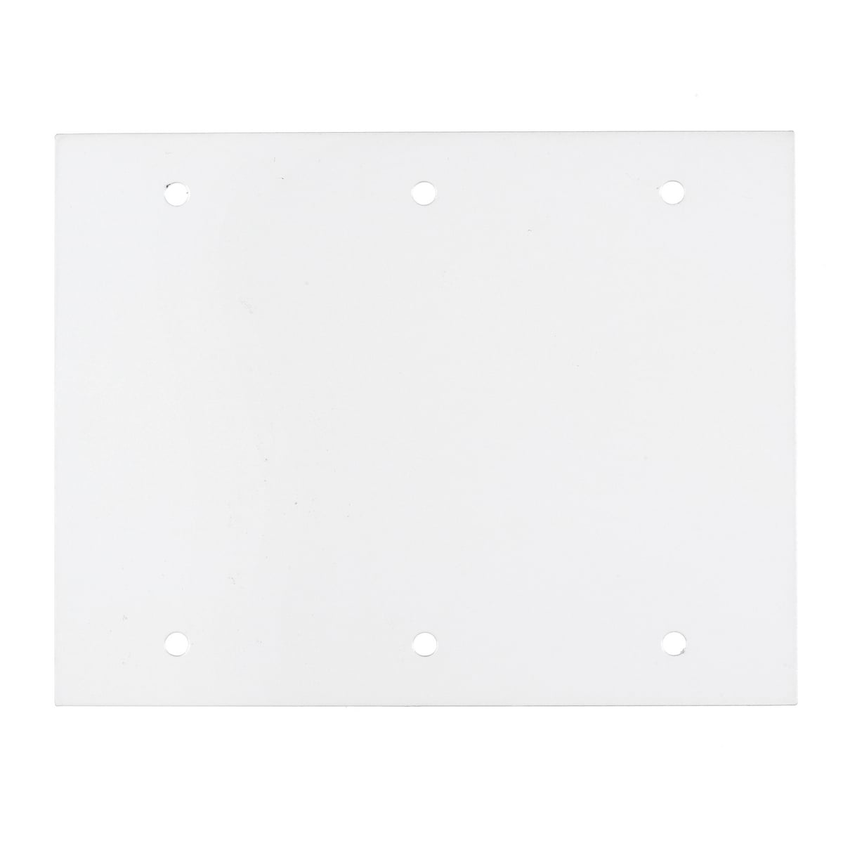 Fire Rated Poke Throughs, Recessed 8" Series, Sub Plate, Center, Three Gang, Blank