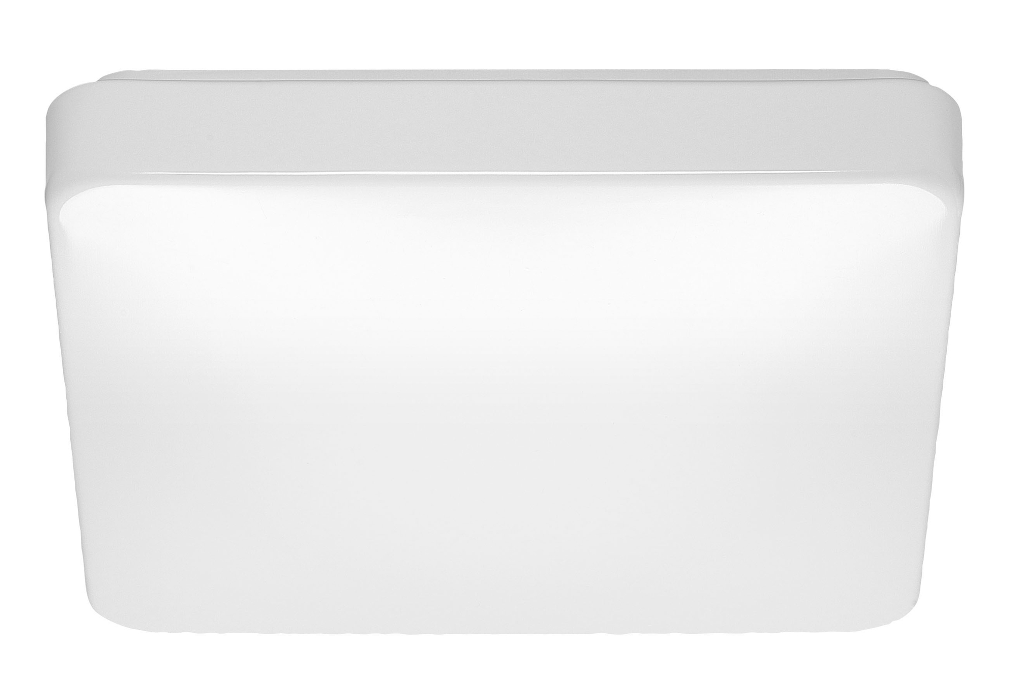 14 Inch Flush Mounted LED Fixture - CCT Selectable - Square - White Acrylic