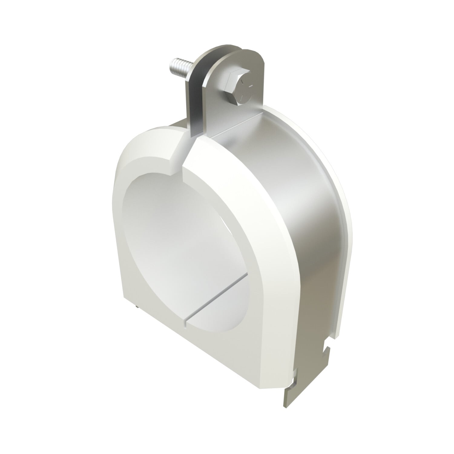 UNISTRUT PORCELAIN CLAMP, 1", 1-5/8"x 1-7/8"x 2-5/16", SS