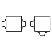 Eaton B-Line series junction box, 2.5" H x 5.62" L x 1.62" W, Steel, Universal junction box