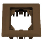 Hubbell Wiring Device Kellems, Floor and Wall Boxes, Plastic Floor Box,Rectangular, Carpet Flange, 1-Gang, Brown