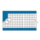 Wire Marker Cards - Vinyl Cloth, Solid Letters and Numbers, Marker Size 1-1/2 inches, Legend L2. Package of 25 Cards.