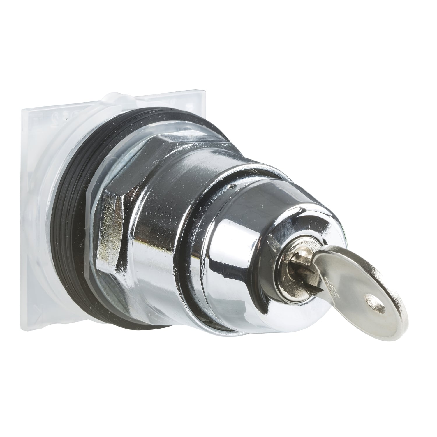 Key selector switch head, Harmony 9001K, metal, key switch, 30mm, key 455, 2 positions, stay put