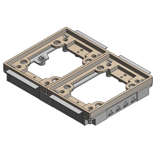 Two Gang Tile Activations for 640 Series, Beige, Non-Metallic