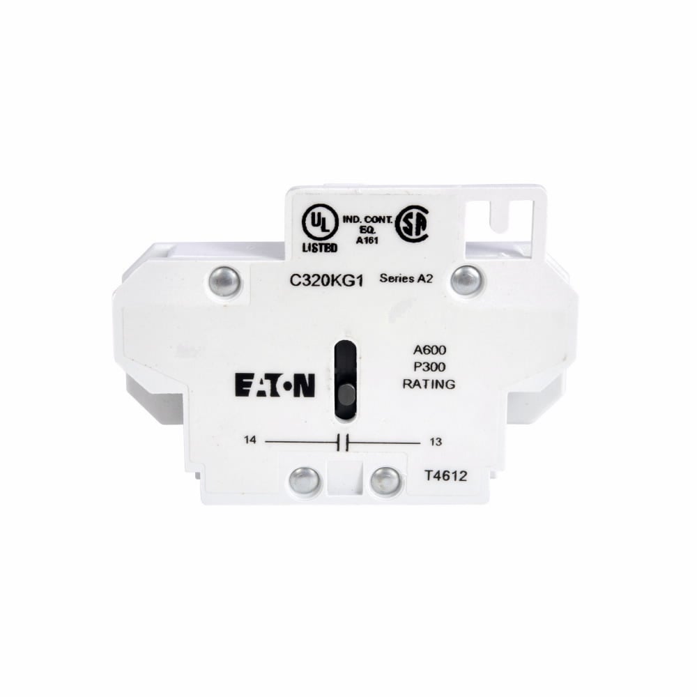 Side Mounted Auxiliary Contact, Pressure plate and quick connect, 1NO