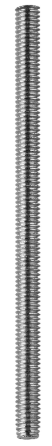 Threaded Rod, Steel material, Zinc Plated Finish, 6 ft. length, 1/4 in. diameter